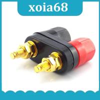 QB4LA 5pcs Dual 4mm Banana Plugs Couple Terminals Plug Jack Socket Binding Post Connector Amplifier Speaker DIY Connectors