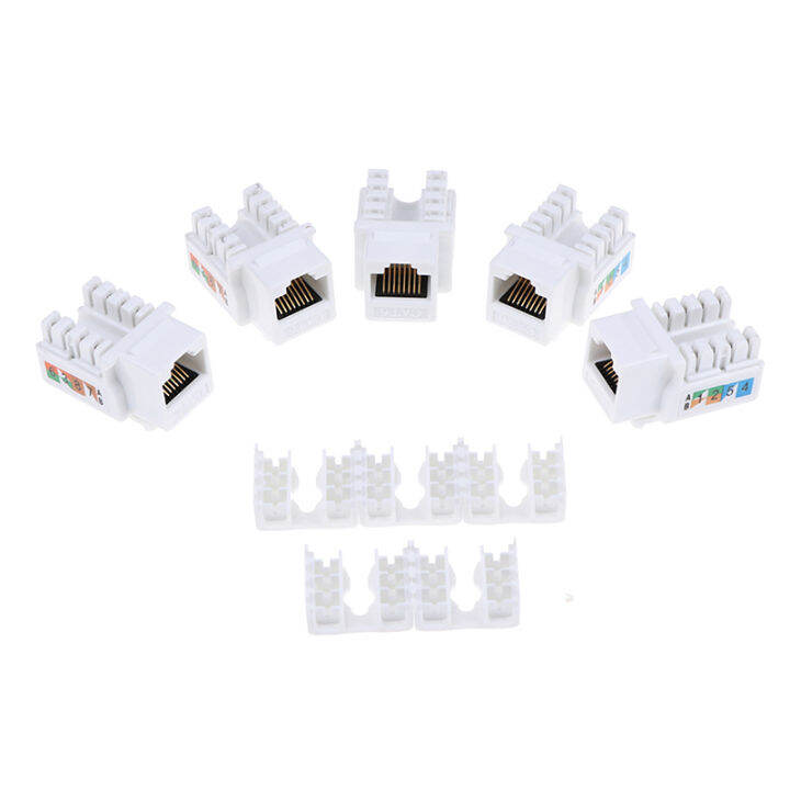 TOOL IMPROVER WUJI 5Pcs CAT6 RJ45 110 Punch Down Keystone Computer