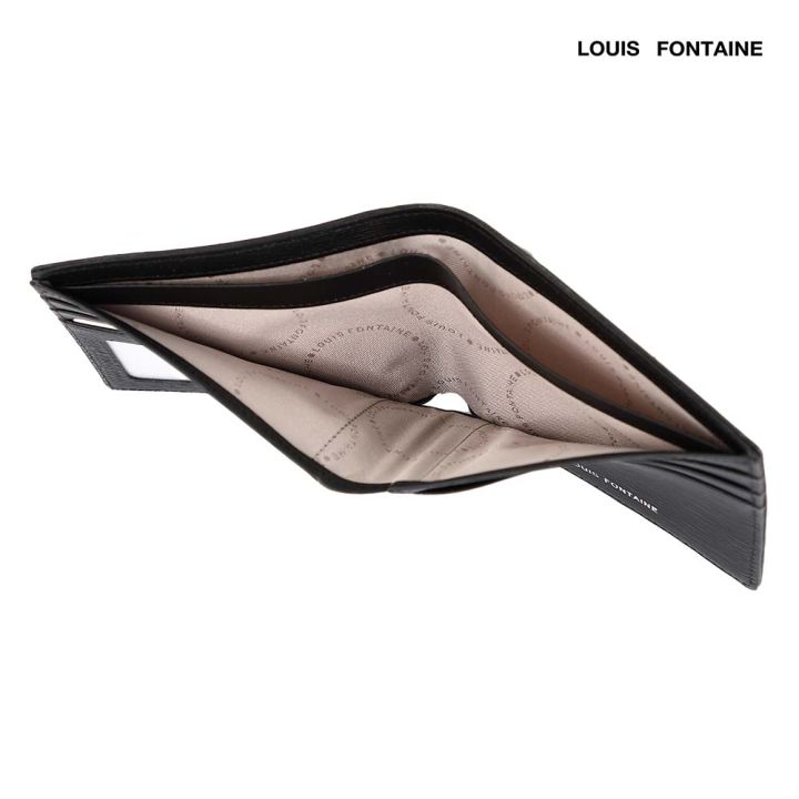 louis-fontaine-กระเป๋าสตางค์ใบสั้น-รุ่น-weasley-สีดำ-lfw0211-bl