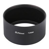 FITTEST 72Mm Thread Type Straight Tube Full Metal Lens Hood Shade สำหรับเลนส์เทเลโฟโต้ขนาดกลาง