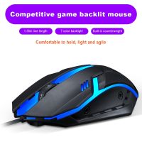 New V1 Wired Mouse USB Luminous Mouse Desktop Laptop Universal Computer Office Home Game Esports Mouse Basic Mice