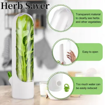 Refrigerator Herb Crisper Saver Pod Container Vegetable Preserving