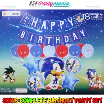Sonic Birthday Party Decoration Articles Kids Toys 6th Balloons