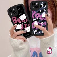 เคสโทรศัพท์มือถือนิ่ม ลายการ์ตูนหมี มอนสเตอร์ ขอบหยัก สําหรับ Samsung A14 A22 A50s A11 A33 A23 A31 A12 A04s A02s A20 A30s A52s A03s A13 A53 A21s A52 A51 A04 A50 A32 A04E M22 M32