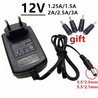 อะแดปเตอร์แปลงไฟ12 V 1.5A 1.25A 2.5A 2A 3A อะแดปเตอร์1500Ma สายไฟ Ac/dc หม้อแปลง12เครื่องแปลงหน่วยกำลังไฟฟ้า EU ออสเตรเลียสหราชอาณาจักรเรา