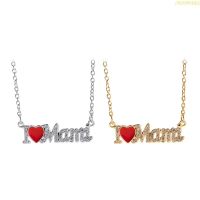 blg Heart Mama Letter Shaped Pendant Necklaces Pendant Chokers Y2k Alloy Necklaces 【JULY】