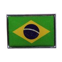 Brazil Flag Brooch Ordem E Progresso Badge Order and Progress Pins Accessory Jewelry