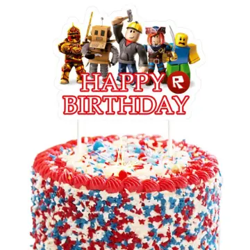 Bolo Roblox  Roblox cake, Block birthday party, Birthday cake