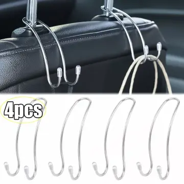 4pcs Car Hanger Holder Auto Fastener Clip Car Seat Back Clips Hook for  Bag@t@