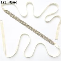 LzL Home Women 39;s rhinestone belt 100 handmade wedding accessories bridal belt best-selling bridal party white rhinestone belt