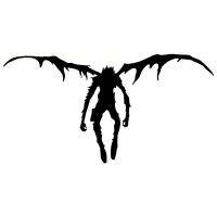 16.8cm*8.8cm Death Note Ryuk Fashion Vinyl Car Sticker Car-Styling Black/Silver S3-4993