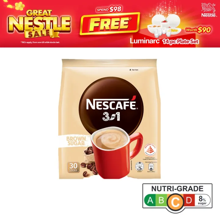 NESCAFE Original 3in1 Brown Sugar 30s Instant Coffee (Expire date Aug