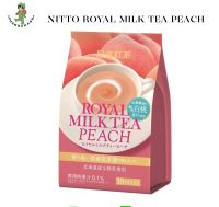 (หมดอายุ 04/22)Nitto royal milk tea peach ชานมกลิ่นพีช หอม กลมกล่อม บรรจุ 10 ซอง