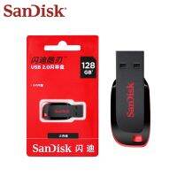 Sandisk CZ50เพนไดรฟ์128GB USB ยูเอสบีแฟลชไดรฟ์ USB 2.0ไดร์ฟปากกาดิสก์ U แฟลชไดรฟ์ขนาดเล็ก Cruzer 100% ของแท้