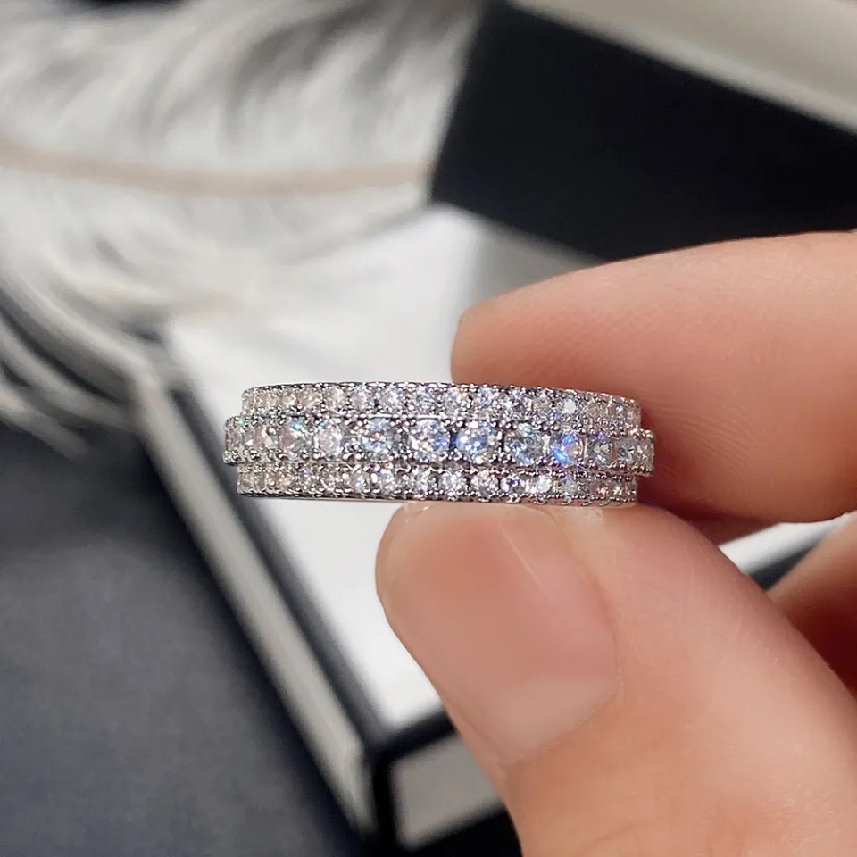 Mens full clearance diamond wedding band