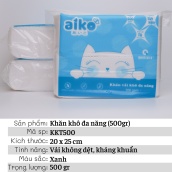 Khăn vải khô đa năng Aiko bịch lớn thêm miếng tiện lợi an toàn cho bé sơ sinh (500gr bịch) KKT500