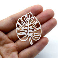 Made to Order 30pcs Leaf Plant Stainless Steel Or Raw Brass Charms Laser Cut Jewelry Pendant For DIY Necklace Earring Brooch