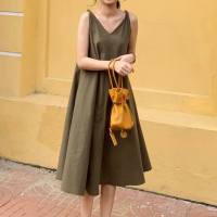 HERDAILY STUDIO sunny dress - olive green