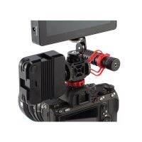 Triple Cold Shoe 1/4 Screw Adapter Extend Microphone Fill Light Monitor Magic Arm DSLR Camera Accessories