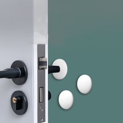 【LZ】 Nordic Silicone Door Handle Bumpers Buffer Guard Stoppers Silencer Crash Pad Self Adhesive Door Stopper Wall Protectors