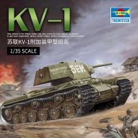 ทรัมเป็ตเตอร์ประกอบโมเดล1/35โซเวียต KV-1รถถังหุ้มเกราะเพิ่มเติม00357