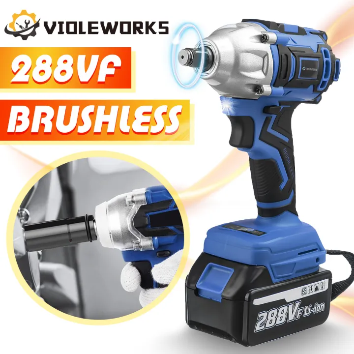 288V 1/2' 320N.M Electric Cordless Brushless Impact Wrench Drill Driver
