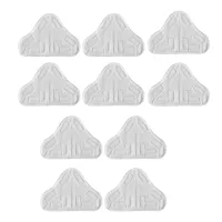 10 Packs of Replacement Steam Mop Microfiber Cloth Pad for H2O X5 Mop Triple-cornered Mop