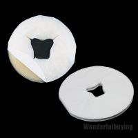 [Ready 0922] 100Pcs disposable face rest sheets headrest cradle covers for massage bed white