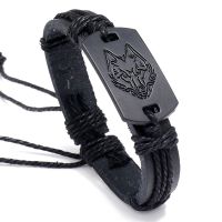 【When the flowers bloom】 Hip Stings BandAdjustable Wolf HeadLeatherMen Women Collection