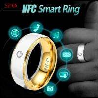 5210A มัลติฟังก์ชั่ แหวนอัจฉริยะ NFC การเชื่อมต่อที่สวมใส่ได้ เหล็กไร้สนิม แหวนนิ้วดิจิตอล การออกแบบพิเศษ ชุดสวมใส่มายากล แหวนนิ้วมือ NFC สำหรับ โทรศัพท์แอนดรอยด์ สำหรับผู้ชาย