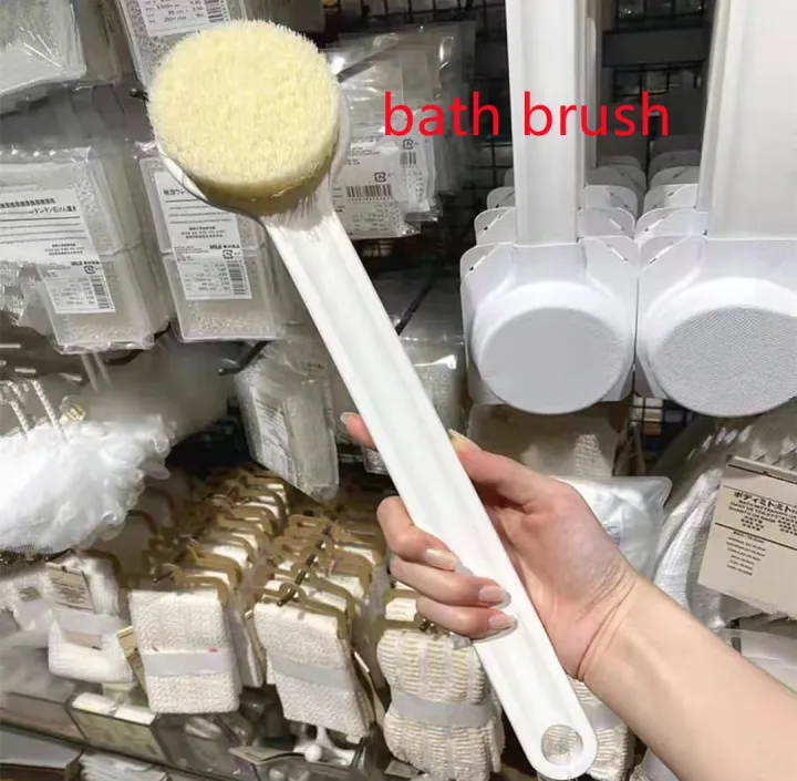 High quality Japanese MUJI bath brush long handle soft brush rubbing