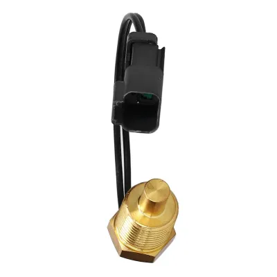 1 Piece Temperature Sensor Assembly Gold &amp; Black 2443106 244-3106 for Caterpillar CAT 414E 416D 416E 416F 420D 420E 420F 422E 422F 424D