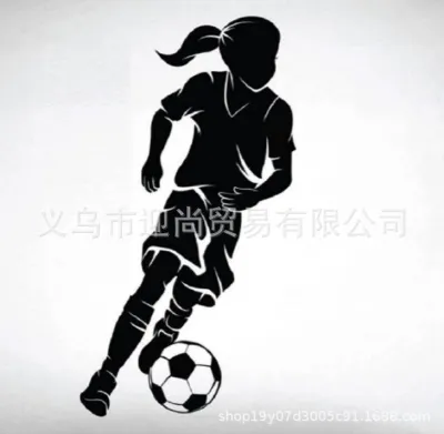 [COD] Foreign trade hot style creative football sports wall home decoration bedroom living room can be removed a generation of fine carving