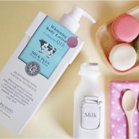 โลชั่น ครีมบำรสูตรน้ำนม คิวเทน SCENTIO MILK PLUS WHITENING Q10 BODY LOTION เซนทิโอ โลชั่นสูตรน้ำนม คิวเทน (400 ml.) /โลชั่นนม Beauty Buffet Scentio Milk Plus Body Lotion 400 ML โลชั่นน