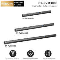 BOYA BY-PVM3000ไมโครโฟนมือโปร Supercardioid เครื่องควบแน่น Electret อลูมิเนียม Mic สำหรับวิดิโอสัมภาษณ์ Broadcast Filmmking กล้องวิดีโอเครื่องบันทึกเสียงกล้อง DSLR