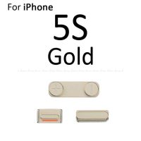 ปุ่มด้านข้างแบบ3 In 1สำหรับ Iphone 5 5S 5c Se ปุ่มเปิดปิดล็อคปุ่มปรับระดับเสียงเงียบปุ่มทั้งชุด