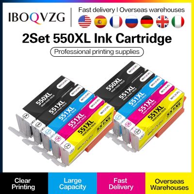 【CW】 IBOQVZG PGI550 PGI-550xl CLI-551 Compatible Ink Cartridge PIXMA MG5450/MG5550/MG6350/MG6450/MG7150/Ip7250