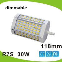 High power 118mm led R7S light 30W dimmable J118 R7S lamp without fan replace 300W halogen lamp AC110-240V