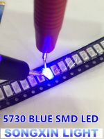 【✱2023 HOT✱】 lihongtaot 4000ชิ้น5630/5730 Smd/Smt สีน้ำเงิน Smd 5730 Led ติดผิวเรียบสีน้ำเงิน3.0 ~ 3.6V 460-475nm พิเศษ Birght ชิปไดโอด Led 5730สีฟ้า