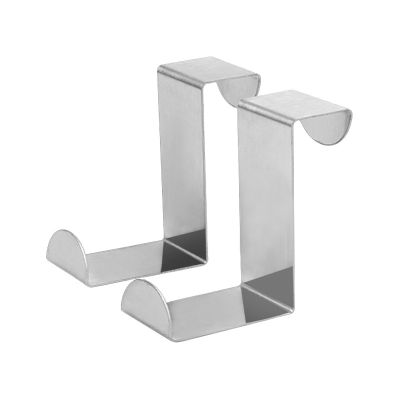 【YF】 Door Hanger Hook Stainless Steel Free Punching Cabinet Without Trace Clothes Back Wall Mounted Hooks