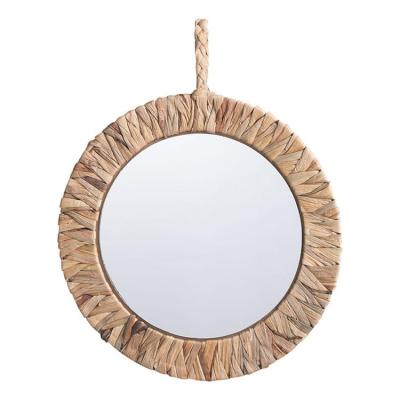 Rustic Rope Mirror Gourd Grass Weaved Decorative Mirror Nautical Wall Decor Round Accentuated Mirror Farmhouses Decor Gifts &amp; Collectibles pretty good