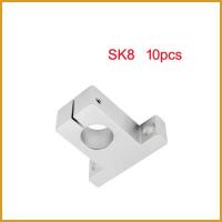 ✆◄ 10PCS SK8 8mm linear rail shaft support block for cnc linear slide bearing guide Parts free shipping