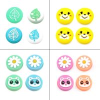 Thumb Stick Grip Cap Joystick Cover Animal Crossing Tree Leaf For Nintend Switch Lite Joy-Con Controller Gamepad Thumbstick Case Controllers