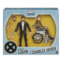 Original Marvel Legends Series X-Men Magneto Professor MarvelS Logan Charles Xavier Action Figure 2-Pack ของเล่น6นิ้ว