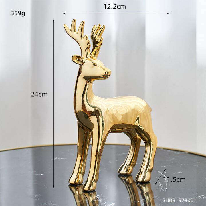 deer-figurines-ceramic-statue-golden-silver-animal-model-home-accessories-living-room-decoration-christmas-decorations-gifts