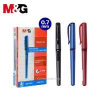 ปากกาเจลปลอก 0.7 มม.ตรา M&amp;G รุ่น AGP13671 expert gel หมึกน้ำเงิน,แดง,ดำ (gel pen) ปากกาเจลยกแพ็ค ปากกาเจล 07 ปากกาเขียนดี ปากกาเจลเส้นใหญ่