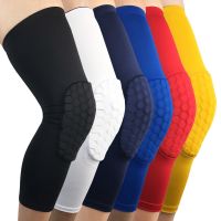 【cw】 1Pcs Breathable Sports Football Basketball Knee Pads Honeycomb Knee Brace Leg Sleeve Calf Compression Knee Support Protection 9