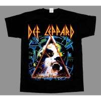 Hot sale DEF LEPPARD BAND graphic Mens 100% Cotton Round Neck Short Sleeve T-Shirt  Adult clothes