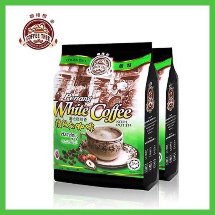 Coffee Tree Penang Hazelnut Instant White Coffee 槟城 白咖啡 榛子 - 40g x 15s ...