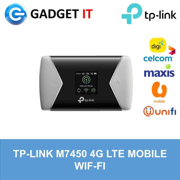TPLINK M7450 CAT6 AC1200 2.4 + 5Ghz WiFi 4G LTE Modem Router Wireless SIM WiFi DiGi Umobile